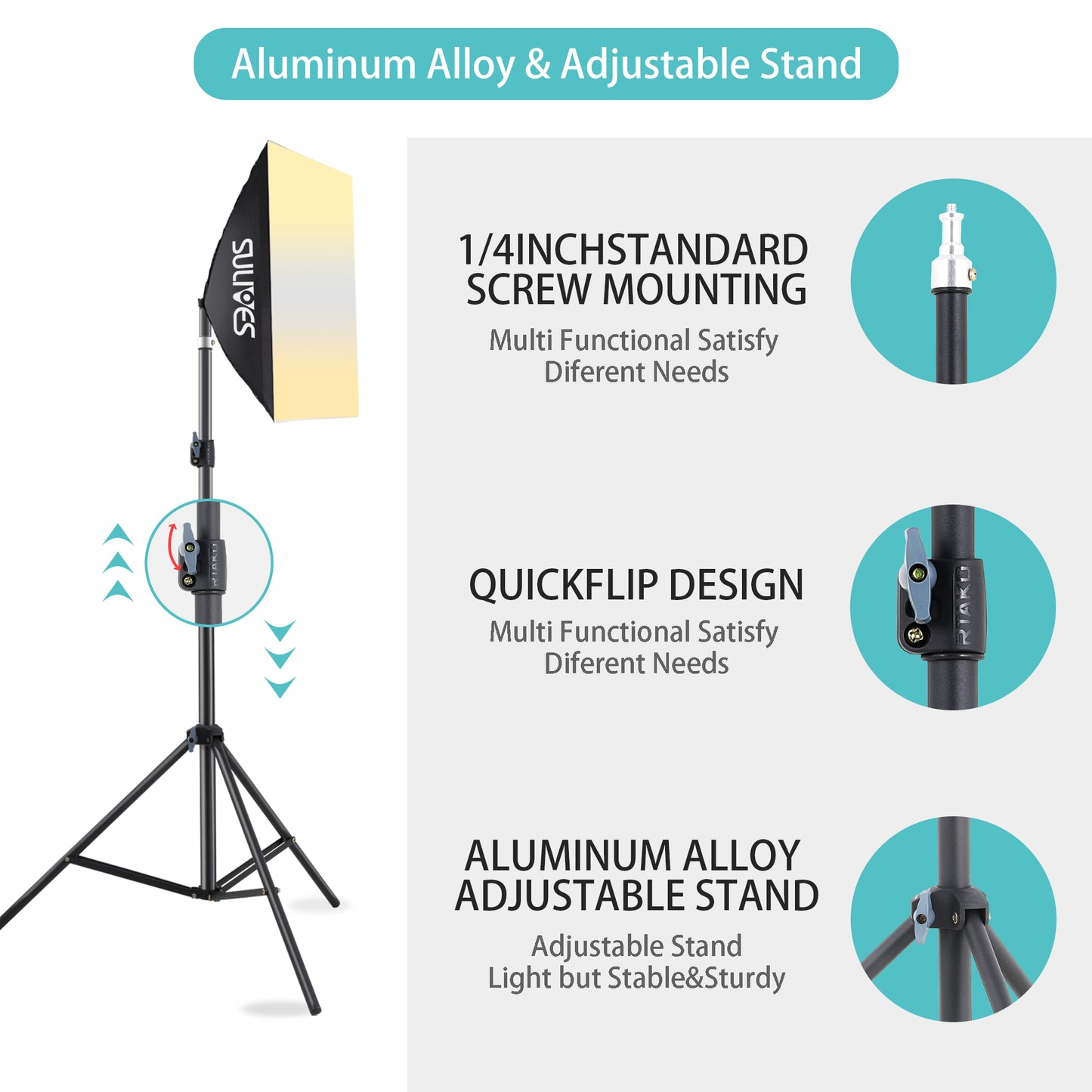 Photography Lighting Softboxes Kit with 8.5x10ft Backdrop Stands,5 Tripod Stands Lighting Soft Box with 3 ColorBackground Screen