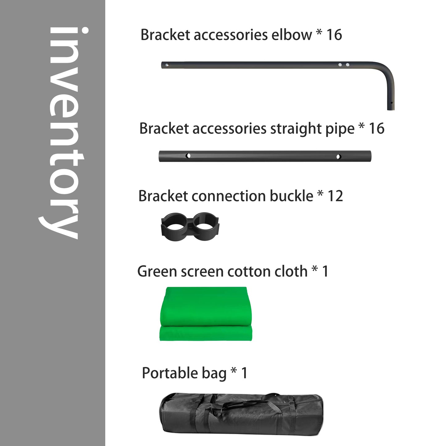 7.87ft x 13.12ft  Large Green Collapsible Backdrop with Heavy Duty Backdrop Stand