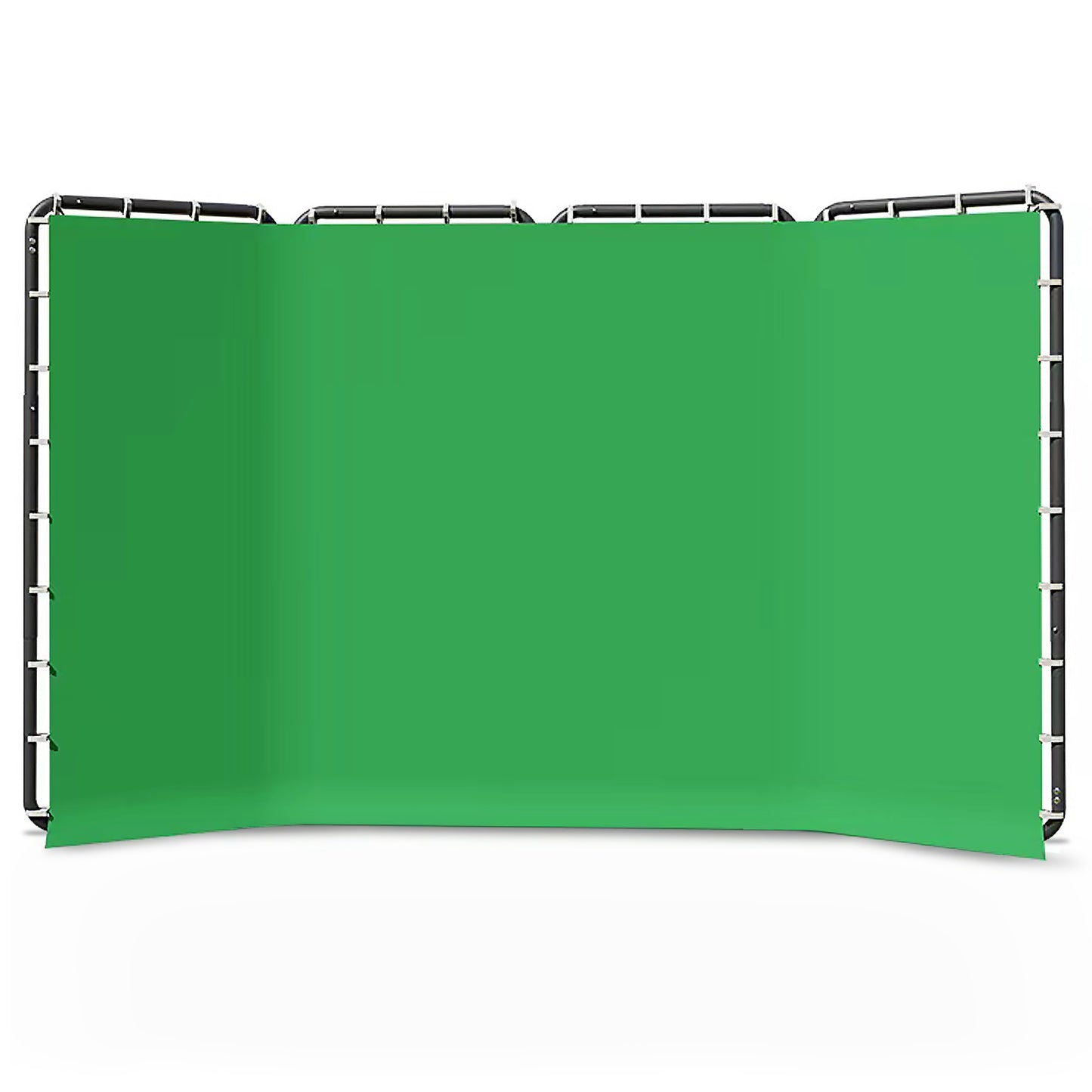 7.87ft x 13.12ft  Large Green Collapsible Backdrop with Heavy Duty Backdrop Stand